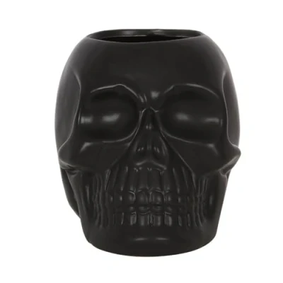 Image of Black Skull Toothbrush Holder