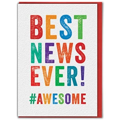 Image of Brainbox Candy Best News Ever Congrats Exam Congratulations Card
