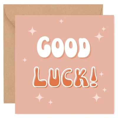 Image of Good Luck Card Exam Cards For Students GCSE A LEVEL SATS University in your New Job Best of Driving Test 14cm