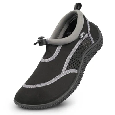 Image of Urban Beach Unisex Kids Mono Toggle Walking Shoe, Black, 2 UK
