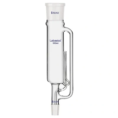 Image of Labaiscs Soxhlet Type Extraction Apparatus (500ml), Borosilicate Glass Extractor with 50/42 Upper Joint and 24/29 Lower Lab Apparatus, Single Unit