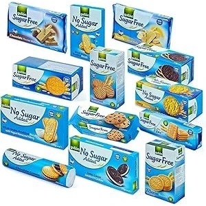 Image of Gullon Sugar Free &amp; No Added Big Selections 13 Healthy Biscuits 3.2kg, Diabetic Friendly Cookies Mixed Selection Assorted Luxury Delicious Hamper