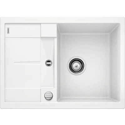 Image of Blanco Metra Silgranit PuraDur Kitchen Sink,White (weiß),45cm Base Cabinet