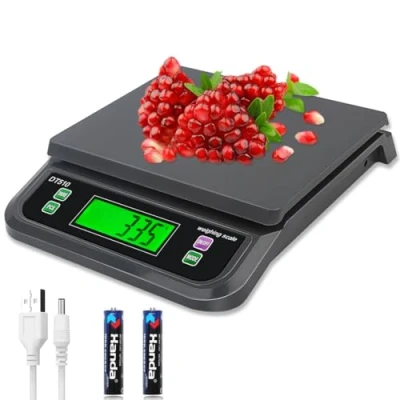 Image of Digital Kitchen Scales 30kg 66LB Large Electronic Weighing Food Scale for Food/Cooking High Precision 1g ABS Baking Tare Function 6 Units g/oz/lb/kg/tl/ct and Counting with Backlit LCD Display
