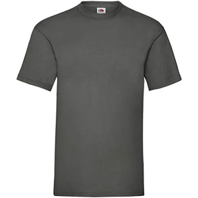 Image of Fruit of the Loom Men&#039;s Valueweight Short Sleeve T Shirt, Light Graphite, Large