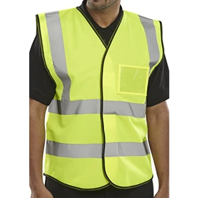 Image of HI VIZ ID VEST EN20471 SATURN YELLOW L