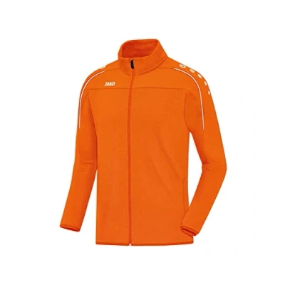 Image of JAKO Men&#039;s Classico mit Durchgehendem Rv Training Jacket, neon Orange, XXX Large