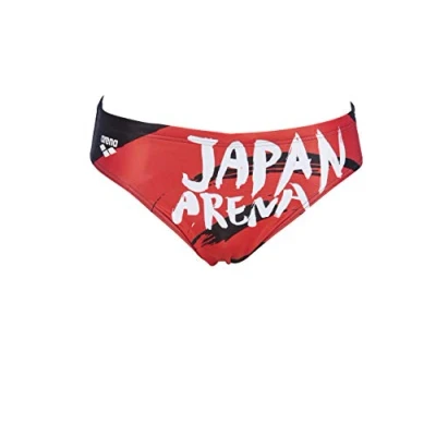 Image of Arena Mens Seasonal Print 3 inch Brief Athletic Training Swimsuit