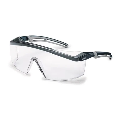 Image of Uvex 9164185 Safety Glasses, Astrospec 2.0, Clear, Black/Orange