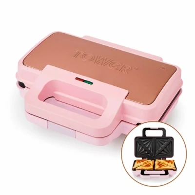 Image of Tower Cavaletto 900W Sandwich Maker Pink