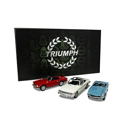 Image of Corgi TC00005 topless triumph collectors die cast car collection, Blue