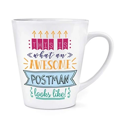 Image of This is What an Awesome Postman Looks Like 12oz Latte Mug Cup