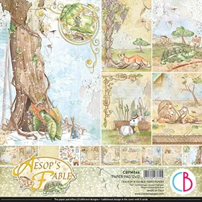 Image of Ciao Bella Paper AESOP&#039;S FABLES PAD 12&quot;X12&quot; 12/PKG