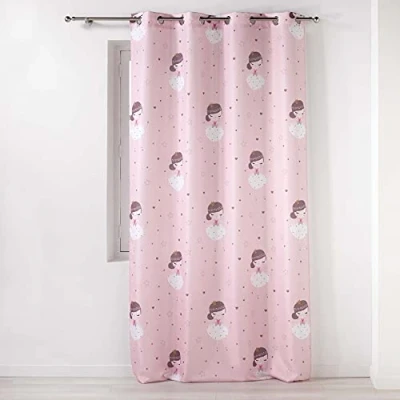 Image of Douceur d intérieur PETITE PRINCESSE &#039;s Curtains, blinds in Pink