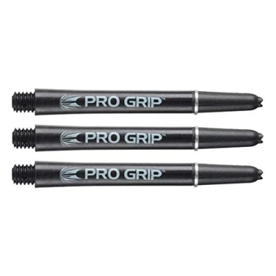 Image of Target Pro Grip Dart Shafts/Dart Stems Intermediate Plus 44.5mm Black (1 Set (3 Stems))