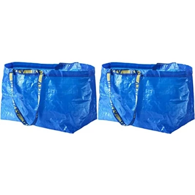 Image of IKEA FRAKTA Classic Blue Shopping Bag (X2)