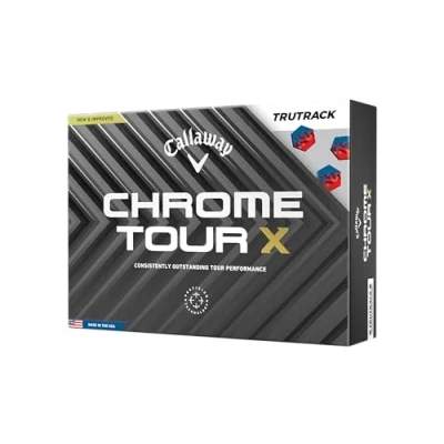 Image of Callaway Golf Chrome Tour X Premium Ball 2024, Blue/Red