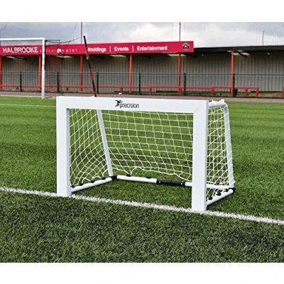 Image of Precision Training Pro Mini Aluminium Folding Football Hockey Target Goal, White