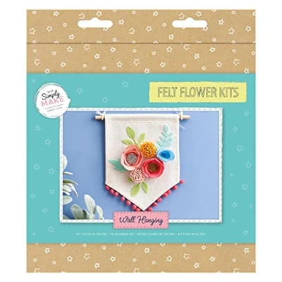Image of Simply Make Felt Embroidery Wall Hanging Craft Making Kit, DIY Supplies, for Adults and Teenagers, Lovely Decorations Your Kitchen at Home, Party Or Festival Accessories