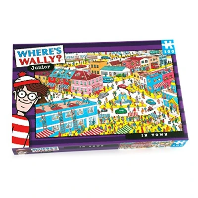 Image of Paul Lamond Where&#039;s Wally In Town Puzzle (100 Piece), Red and White