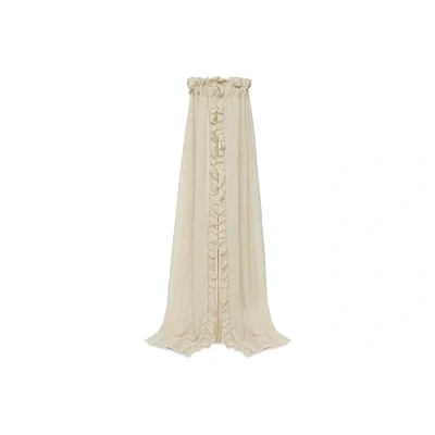 Image of Jollein Bed Canopy Vintage Ruffle Nougat Height 155 cm Nursery Baby Beige