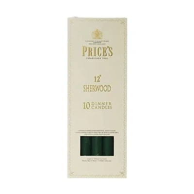 Image of Prices 12 Sherwood Candle Evergreen Pack Of 10