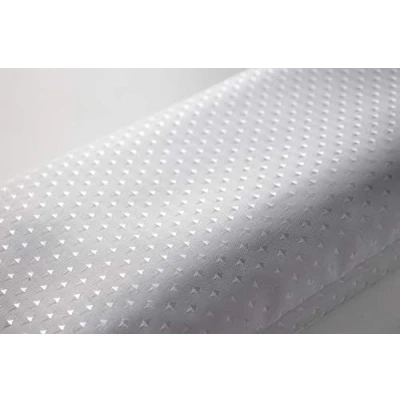 Image of Euroshowers WHITE DIAMOND FABRIC SHOWER EXTRA LONG AND WIDE SHORT NARROW CURTAIN WITH WEIGHTED HEM VARIOUS SIZES MACHINE WASHABLE (180 CM X 240 LONG)