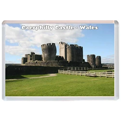 Image of BBSM1021 Caerphilly Castle Wales Jumbo Fridge Magnet/Magnets