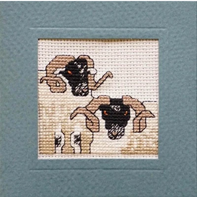 Image of Animal Card Scottish Cross Stitch Kit &#039;Blackface Sheep&#039; by Textile Heritage