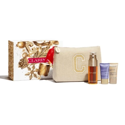 Image of Clarins Double Serum &amp; Nutri Lumière Collection Gift Set 4 Pieces