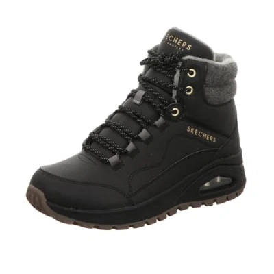 Image of Skechers Women&#039;s UNO Rugged Ankle Boot, Black, 7 UK