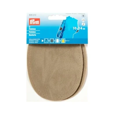 Image of Prym PRYM_929372 1 Patches Imitation Suede for Ironing/Sewing on 14x10 cm Stone