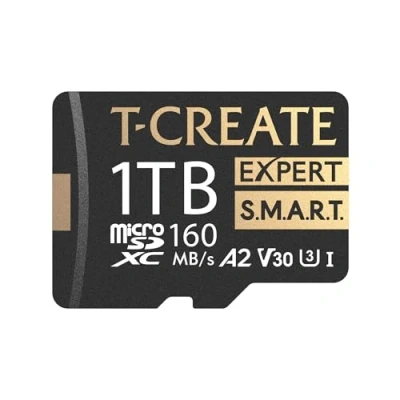 Image of TEAMGROUP T Create Smart A2 1TB Micro SDXC U3 V30 4K R/W Speed up to 160/150 MB/s High Flash Memory Card for Creators, Compatible with GoPro, Insta360 TTCS1TIA2V3003