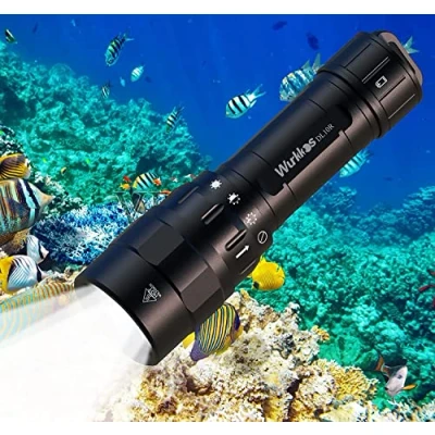 Image of Wurkkos DL10R Diving Flashlight, 4500 Lumens Dive Torch Built in USB C Charging Port, IPX8, Rechargeable XHP70.2 LED Scuba Light