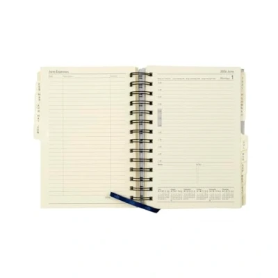 Image of Collins Elite Compact 2026 12 Month Calendar Year Planner, Day To Page with Appointments Diary Refill (1140R 26)
