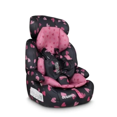 Image of Cosatto Zoomi Car Seat Group 1 2 3, 9 36 kg, Months 12 Years, Side Impact Protection, Forward Facing (Charcoal Lighthearted)