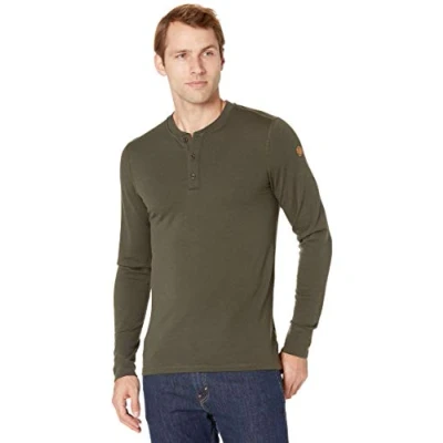 Image of FJALLRAVEN F81900 662 Singi Merino Henley M Deep Forest XL