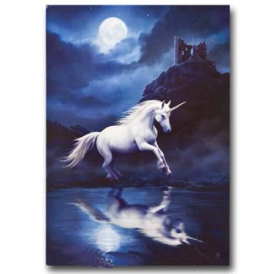 Image of Anne Stokes Greeting Cards Moonlight Unicorn