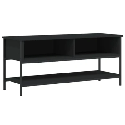 Image of vidaXL TV Cabinet Console Sideboard Media Black Engineered Wood