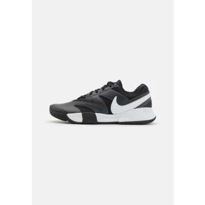 Image of Nike Performance Court LITE 4 Multicourt tennis shoes, Men&#039;s, Size: 10, Black/white/anthracite Imitation leather/ textile
