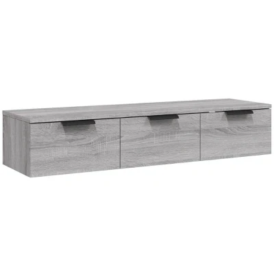 Image of vidaXL Wall Cabinet Grey Sonoma 102x30x20 cm Engineered Wood