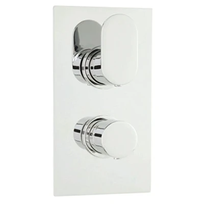 Image of Ultra REI3607 Reign Thermostatic Twin Valve with Diverter Chrome
