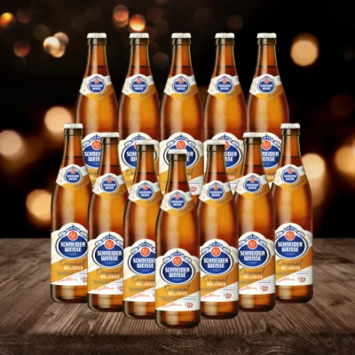 Image of Schneider Weisse Original Tap 7 German Wheat Beer 500ml Bottles 5.4% ABV (12 Pack)