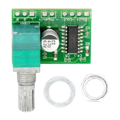 Image of DollaTek Mini DC 3W + 5V Audio Amplifier Handy Digital Module Board Dual channel PAM8403 Stereo for DIY Portable Speakers Headphones