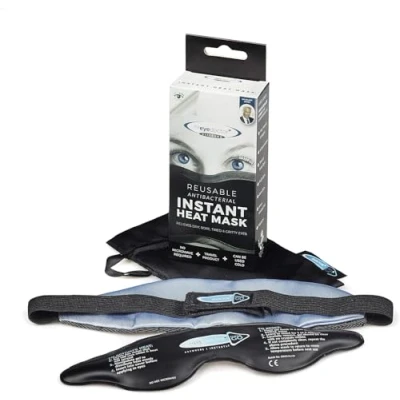 Image of The Eye Doctor Click &amp; Go Instant Reusable Gel Pack Hot Compress for Dry Eye, Blepharitis and MGD Treatment Use Mask Anywhere Instantly, no Need to Microwave