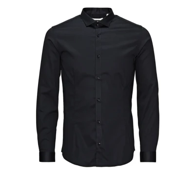 Image of Jack &amp; Jones Formal shirt, Men&#039;s, Size: Small, Black