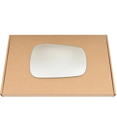 Image of Less4spares Wing Mirror Glass Right Compatible with Ford Fiesta 2002 2005 STICK ON Driver Off Side Convex