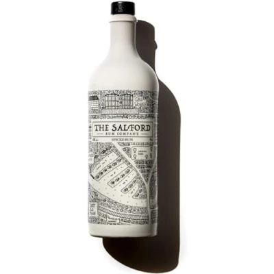 Image of The Salford Rum Company Original Spiced 70cl (40% ABV) Infused with Vanilla, Nutmeg, Cinnamon, Ginger &amp; Caribbean Fruits Beautifully Presented Bottle Design