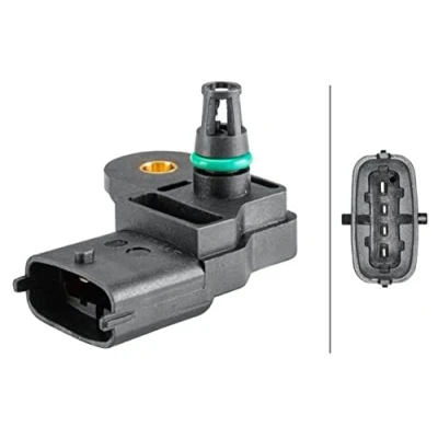 Image of 837073934 Sensor, boost pressure HELLA 6PP 358 152 321 VAUXHALL: Astra Mk6, ZAFIRA Mk3, Corsa Mk4, CHEVROLET: Captiva, OPEL: E Hatchback