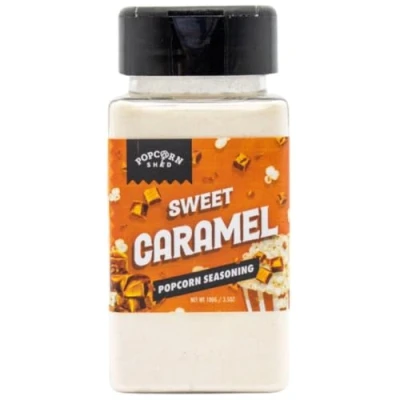 Image of Caramel Popcorn Seasoning, DIY Movie Night, Make Your Own at Home, Low Calorie Snack, Fun for Kids, 100g
